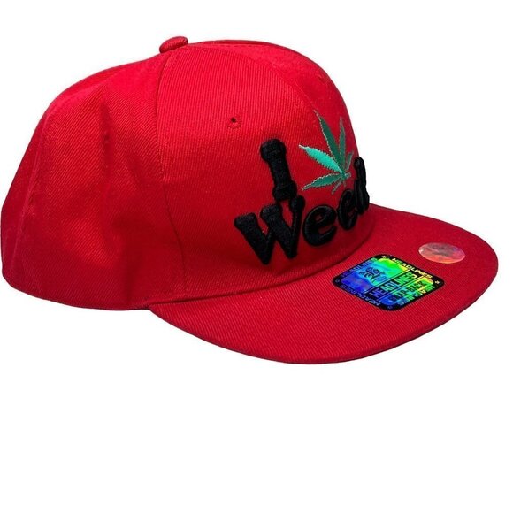 Basketball Cap Hat Unisex Red Black Green Snap Back‎ Adjustable - Picture 2 of 5
